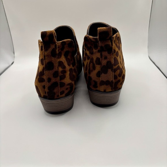 Pierre Dumas Kenzie 2 Leopard Print Slip On Ankle Boots Womens New in Box Boho - Picture 5 of 16
